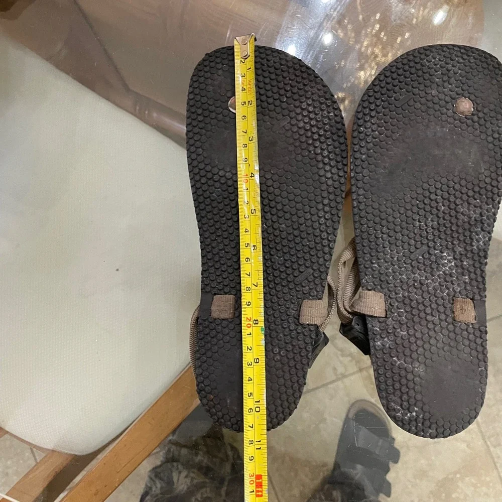 Bedrock Sandals Earthing Brown Strap Hiking Outdoor Adventure Mens 10 Womens 11